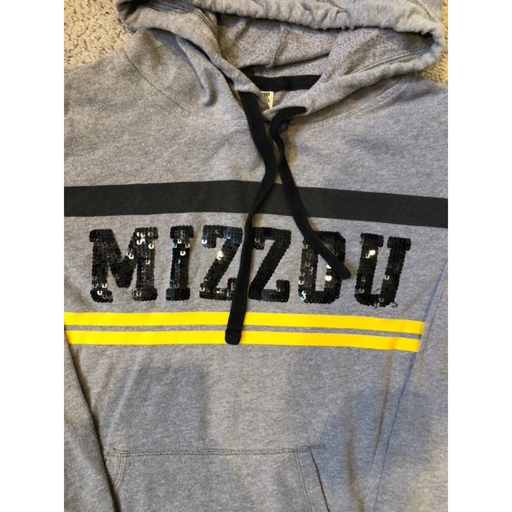 VS Pink Missouri Tigers Mizzou Bling Hoodie - Picture 2 of 5